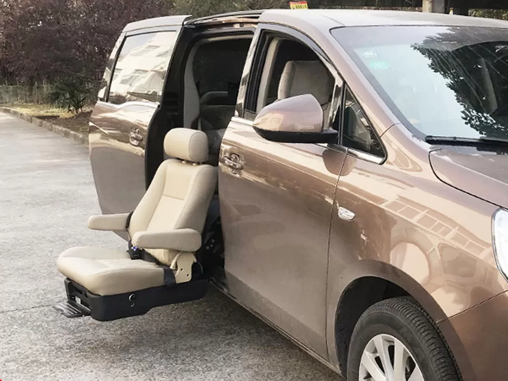 Qual carro é adequado para assentos giratórios?